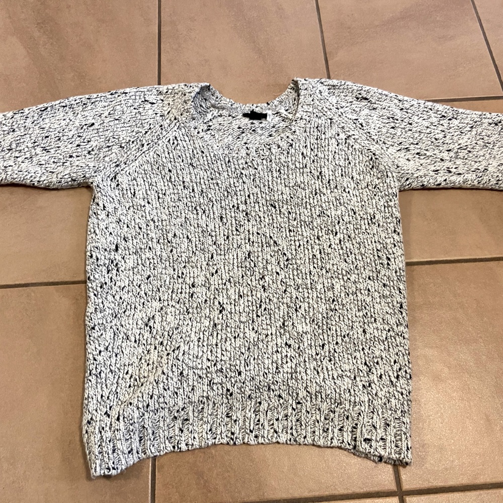 H&M Monochromatic Wool and Mohair Blend Oversized Sweater